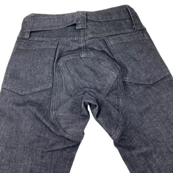 Ryb Ride Your Bike Black Summer Shade Denim Jean Cycling Shorts 9.5 oz US 27 - Picture 7 of 16